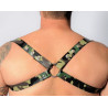 The Red Harnais en cuir Camouflage - Acc. CHROME - CROSS - THE RED S/M